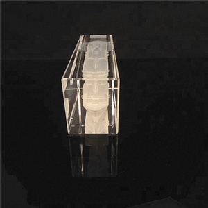 Diseño moderno 3D láser cubo de cristal nave cristal grabado láser bloque cubo con el mejor precio - Product Image 5