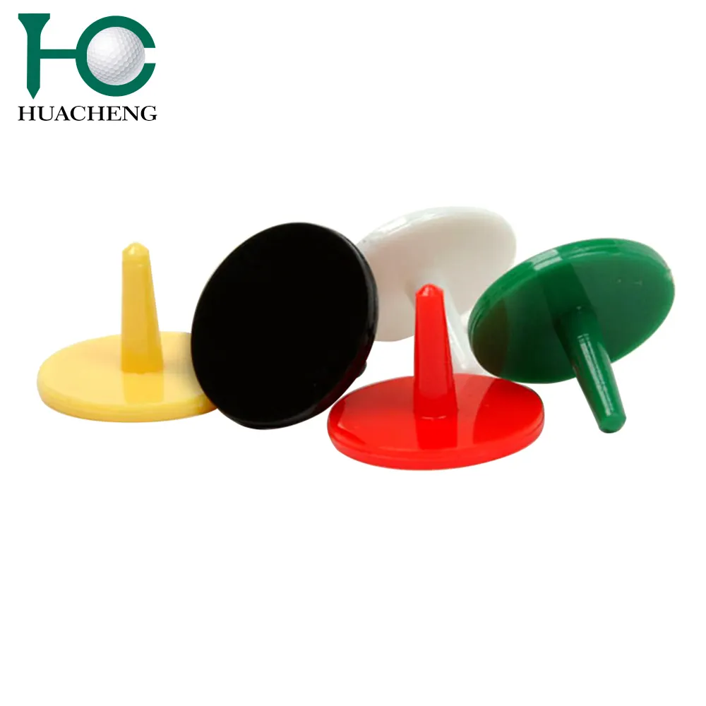 Plastik golf topu belirteçleri/tee İşaretleyiciler 25mm logo baskılı kozmetik kapları