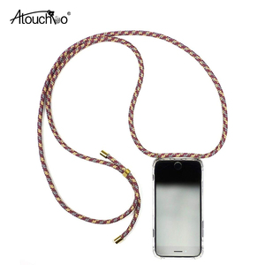 Atouchbo Bordeaux Pour Samsung <span class=keywords><strong>Galaxy</strong></span> M30/20/10 Collier Cordon Lanière bandoulière D'absorption des Chocs TPU housse Porte- - Product Image 1