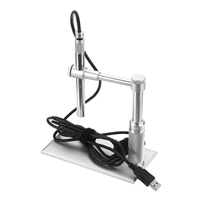 USB Portable 12mm Microscope Numérique 500X 8LED 2MP PCB D'inspection Caméra Endoscope Loupe Webcam
