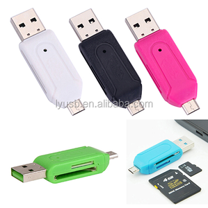 USBN USB 2 en 1 <span class=keywords><strong>lector</strong></span> <span class=keywords><strong>de</strong></span> tarjetas <span class=keywords><strong>de</strong></span> OTG Universal <span class=keywords><strong>Micro</strong></span> USB TF <span class=keywords><strong>lector</strong></span> <span class=keywords><strong>de</strong></span> tarjetas <span class=keywords><strong>SD</strong></span> para teléfono PC - Product Image 1