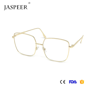 Jaspeer <span class=keywords><strong>Lunettes</strong></span> en métal gradient couleur polygone <span class=keywords><strong>vintage</strong></span> Surdimensionné <span class=keywords><strong>lunettes</strong></span> transparent plat miroir Carré <span class=keywords><strong>lunettes</strong></span> - Product Image 5