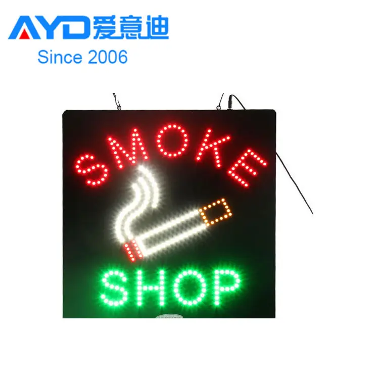 FIasher acrilico pubblicità Light box Smoke Shop Custom LED Beer Signs fornitore della fabbrica
