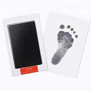 Non毒性Baby Footprints Handprint No Touch Skin Inkless Ink Pads Kitsため0-6ヶ月Newborn Pet Dog Paw Prints