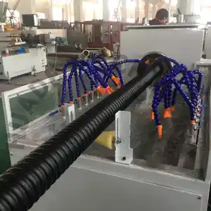 PE CARBON SPIRAL CORRUGATED PIPE EXTRUSION LINE/PRODUCTION MACHINES