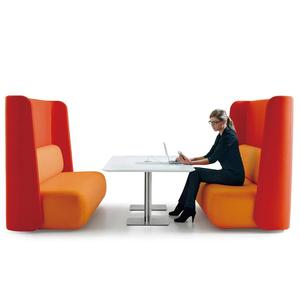 <span class=keywords><strong>2</strong></span> plazas de tela tipo respaldo alto Silla de cabina para la Conferencia Reunión y sala de café - Product Image 1