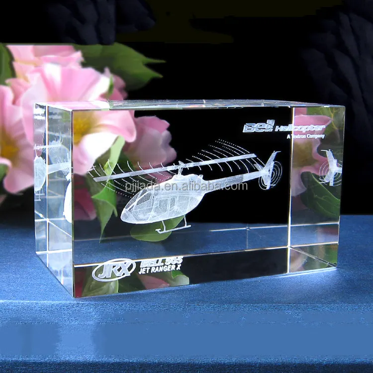 Avión de grabado láser 3d de cristal elegante personalizado, modelo de avión, escritorio de oficina, regalo de decoración de negocios, barato, directo de fábrica