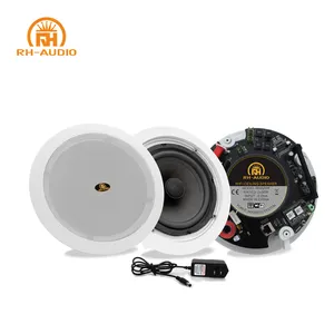 Speaker Plafon Pintar Nirkabel RH-AUDIO WIFI dengan Port RJ45 untuk Sistem Audio Banyak Ruang