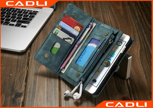 Cartera de Cuero multifuncional con tapa posterior de cuero para iPhone 6 / 6 plus ,new arrived leather case for iPhone 6 / 6plu - Product Image 1