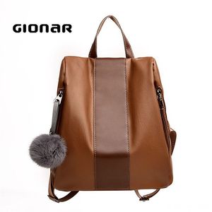 Mode étudiant <span class=keywords><strong>élégant</strong></span> en cuir souple <span class=keywords><strong>sac</strong></span> <span class=keywords><strong>à</strong></span> <span class=keywords><strong>dos</strong></span> <span class=keywords><strong>sac</strong></span> <span class=keywords><strong>à</strong></span> main <span class=keywords><strong>à</strong></span> la mode PU femmes <span class=keywords><strong>sac</strong></span> <span class=keywords><strong>à</strong></span> <span class=keywords><strong>dos</strong></span> avec boule de cheveux - Product Image 6