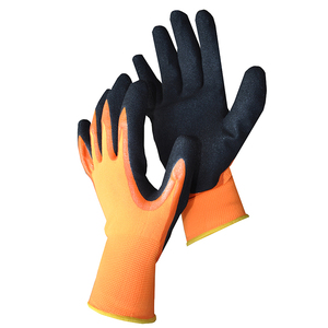 2023 yeni güvenlik nitril kaplama kumlu kaplama kaymaz Polyester iş eldivenleri erkekler için - Product Image 4