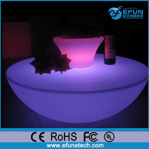 Batería recargable de la batería cambio del color del led discoteca mesa de café, plástico acrílico llevó mesas de bar - Product Image 5