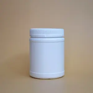中国供应商圆形和白色 HDPE 罐子用于蛋白粉容器