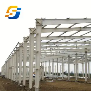 Light Painted Steel Structure Warehouse Construction Steel, Warehouse Buildings Prefabricated Industrial Sheds