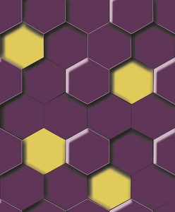 Papel Tapiz <span class=keywords><strong>3D</strong></span> de Diseño Hexagonal Moderno para Decoración del Hogar - Product Image 6