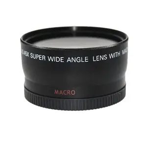Pour Sony Marco lentille de 52mm 0.45x objectif grand angle