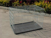 Fabricant professionnel chinois de cages pour animaux de compagnie, cage pliable pour chien à 2 portes, cages portables pour animaux de compagnie, clôture pour chien durable de haute qualité