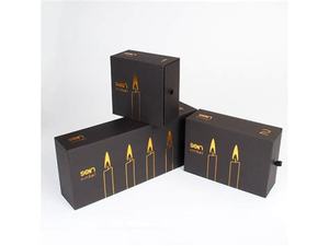 Özel yapılmış lüks mumlu kağıt hediye kutusu noel için - Product Image 4