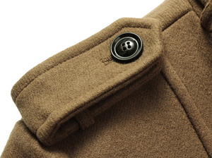 Cappotto <span class=keywords><strong>Lungo</strong></span> da <span class=keywords><strong>Uomo</strong></span> Elegante e alla Moda in Lana Double Face di Alta Qualità - Product Image 3