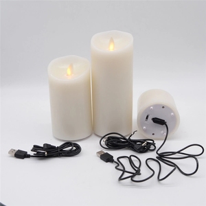 <span class=keywords><strong>Bougie</strong></span> pilier <span class=keywords><strong>LED</strong></span> à flamme mobile rechargeable par USB, fournie par TABO Factory - Product Image 6