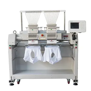 Wholesale fast computer high speed 2 head embroidery computerized sewing machine for sales