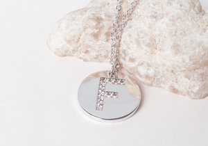 Gemnel Gold Jewelry <strong>Initial</strong> English Letter Zircon Coin Pendant Long Chain <strong>Necklace</strong> Real Gold <strong>Initial</strong> a <strong>Charm</strong> Pendant <strong>Necklace</strong> - Product Image 6
