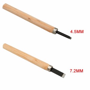 12 piezas por lote, juego de herramientas para tallar madera, cuchillo, Mini cincel, Cuchillas de acero con mango de madera de pino para niños - Product Image 6