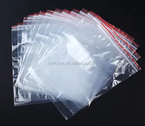 Cartoon Printed Unique Transparent Slide Zip Lock Plastic Bag