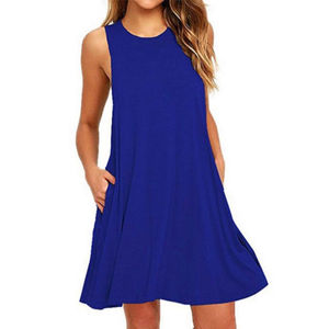 2018 Sexy Vestiti di Estate del <span class=keywords><strong>Cotone</strong></span> Femminile Solido Allentato Casuale Delle Donne del Vestito Una Linea di <span class=keywords><strong>Mini</strong></span> Abiti Plus Size - Product Image 4