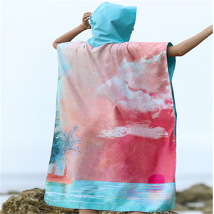 Großhandel Quick Dry Mikrofaser erwachsene mit kapuze ändern strand poncho handtuch - Product Image 3