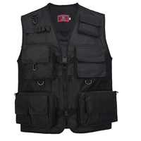 Men's Multi-Pockets Mesh Outdoor Work Safari Fishing Travel Photo Cargo Vest