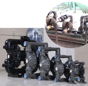 Pompe à membrane en aluminium HYPV de 1 pouce avec membrane en PTFE Source d'alimentation pneumatique pour le transfert d'acide résiduaire - Product Image 6