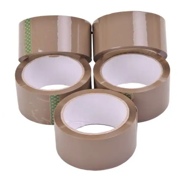 BOPP Murah Warna Cokelat Bening BOPP Buff Pita Kemasan Paket Pita Seltape Kemasan Pita Segel 48MM X 66M