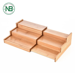 Espandibile di bambù spezia cremagliera per la cucina di casa - Product Image 2