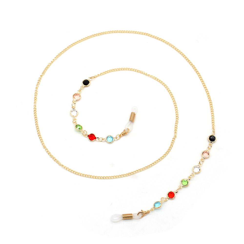 Универсальная простая акриловая цепочка для очков с бусинами, фиксатор для солнцезащитных очков, шнур для ремня на шею