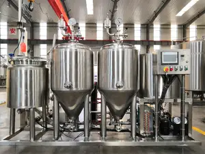 Fabricante de cerveja fria doméstica, 50l 100l 200l 250l 300l 400l 500l 600l 800l 1000l, cerveja fabricante de barra e restaurante - Product Image 3