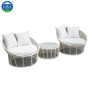DW-SF098 Moderno <span class=keywords><strong>Vimini</strong></span> All'aperto Mobili Rotondo In Rattan Lounge Sofa Set - Product Image 3