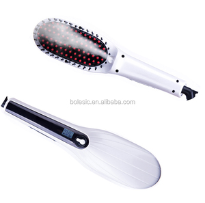 Cheveux électrique à vapeur styler humide à sec lisseur brosse peigne comme vu sur tv plat fer graisse fer cheveux - Product Image 4