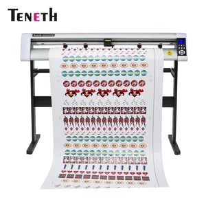 Teneth Otomatis Kontur Cutting 48in dengan Kamera/Vinyl Cutter Plotter untuk Pola Kaus