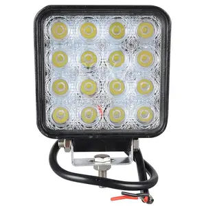 Super Heldere Waterdichte Vierkante Spot 4.3Inch 48W Mini Led Verlichting Spotlight 12V Voor Offroad Auto