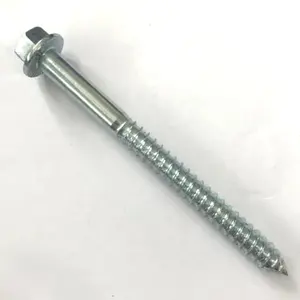 Clase 10,9 Tornillo para madera de cabeza hexagonal con Brida Grande de alta resistencia