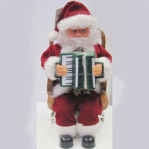 Hot sale Christmas singing musical Santa plush made Children's Gift