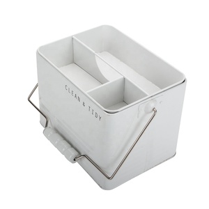 Home Storing Transporting Housekeeper Galvanized Steel Metal Cleaning <strong>Tool</strong> <strong>Caddy</strong> with Inner Box - Product Image 2