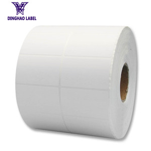 China fábrica de producción 50*30mm blanco personalizado arte mate COTED etiqueta - Product Image 1