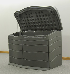 Cobertizo de almacenamiento de herramientas de plástico para jardín, Material HDPE duradero para exteriores - Product Image 2