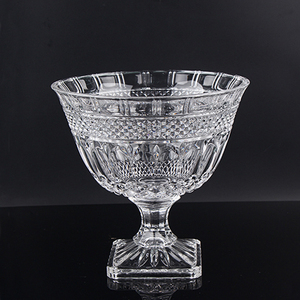 Regalo de <span class=keywords><strong>Vacaciones</strong></span> de la boda gran plato de frutas de vidrio de cristal de fondo cuadrado tarro de caramelos - Product Image 3