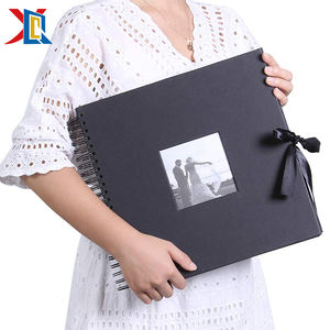 Da Sposa su misura di Stampa Nero Della Copertura Scrapbook <span class=keywords><strong>Album</strong></span> di Foto di Rilegatura A Spirale - Product Image 2