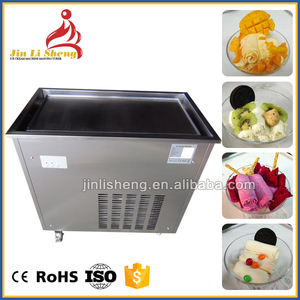 Venta caliente sola Ronda cuadrado plana pan instantáneo helado Tailandia rollo Stir Fry helado máquina de helado máquina de rod - Product Image 3