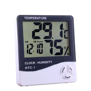 Thermo hygromètre HTC-1 de pièce de Digital avec l'affichage d'humidité