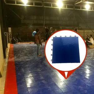 PP platte oppervlak impact plastic indoor korfbalvereniging hof vloeren